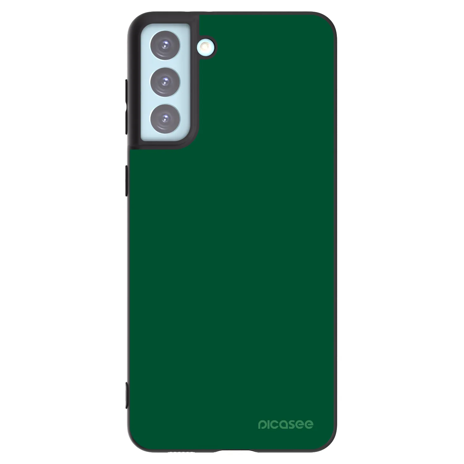 Picasee crna silikonska maskica za Samsung Galaxy S21+ 5G G996F - Green Gleam