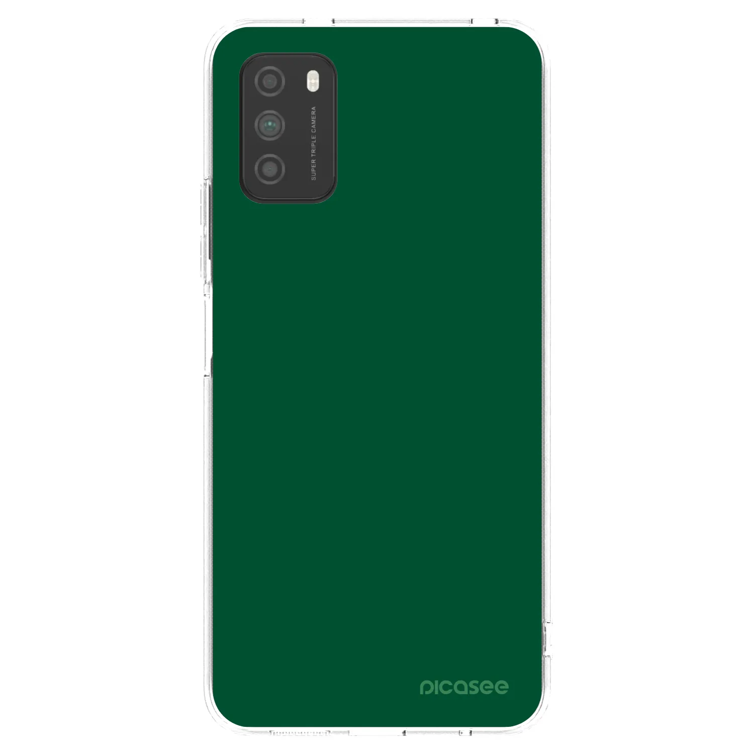 Picasee silikonska prozirna maskica za Xiaomi Poco M3 - Green Gleam