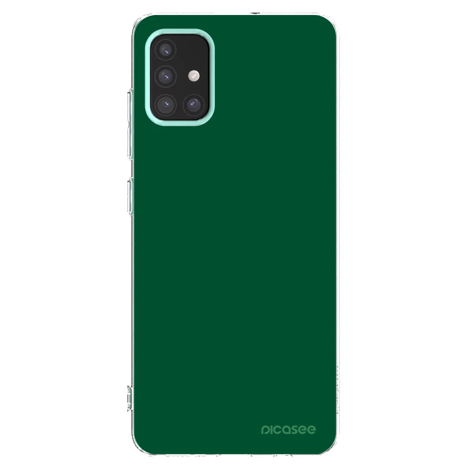 Picasee silikonska prozirna maskica za Samsung Galaxy M31s - Green Gleam