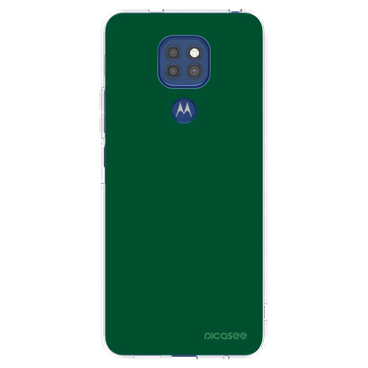 Picasee silikonska prozirna maskica za Motorola Moto G9 Play - Green Gleam