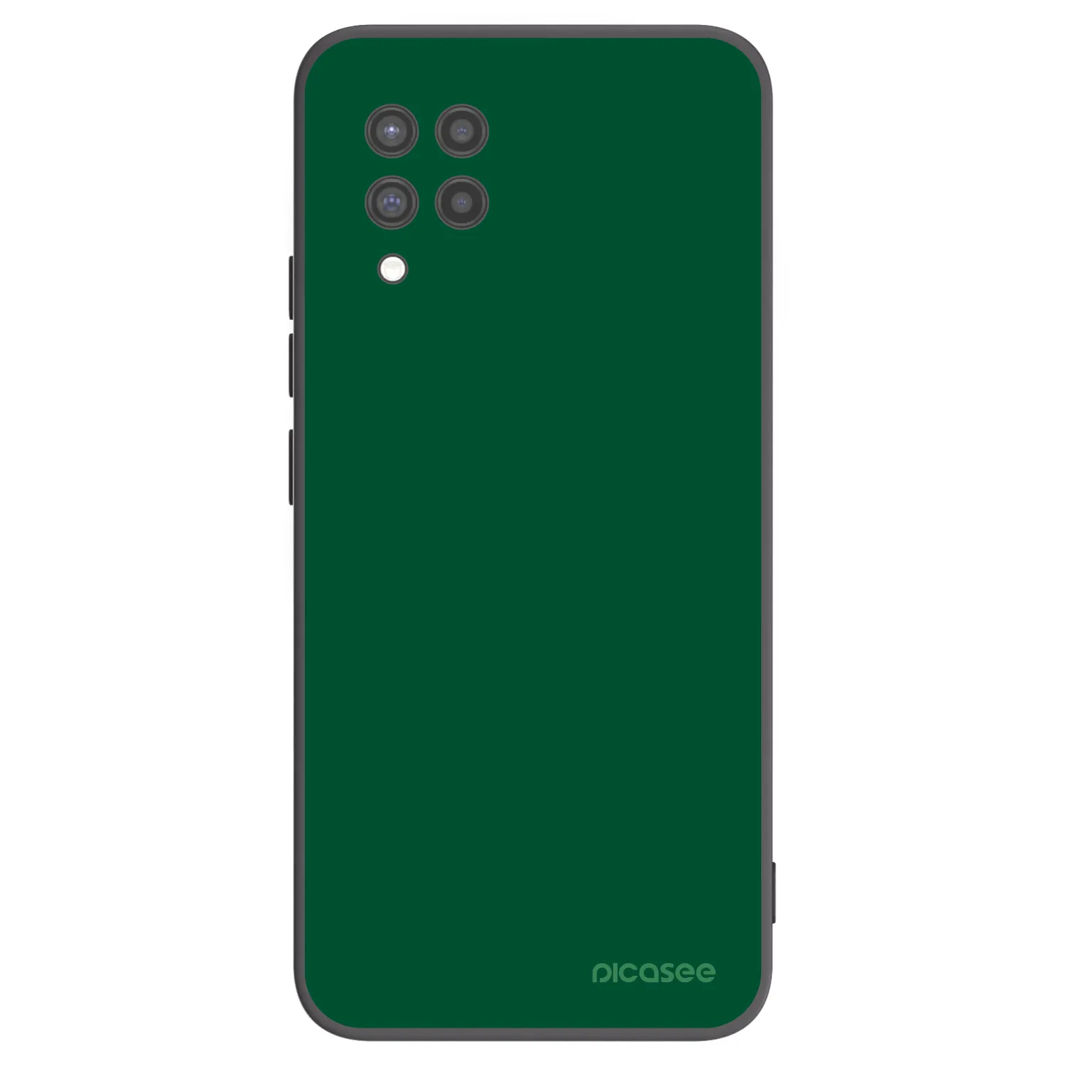 Picasee crna silikonska maskica za Samsung Galaxy A42 A426B - Green Gleam