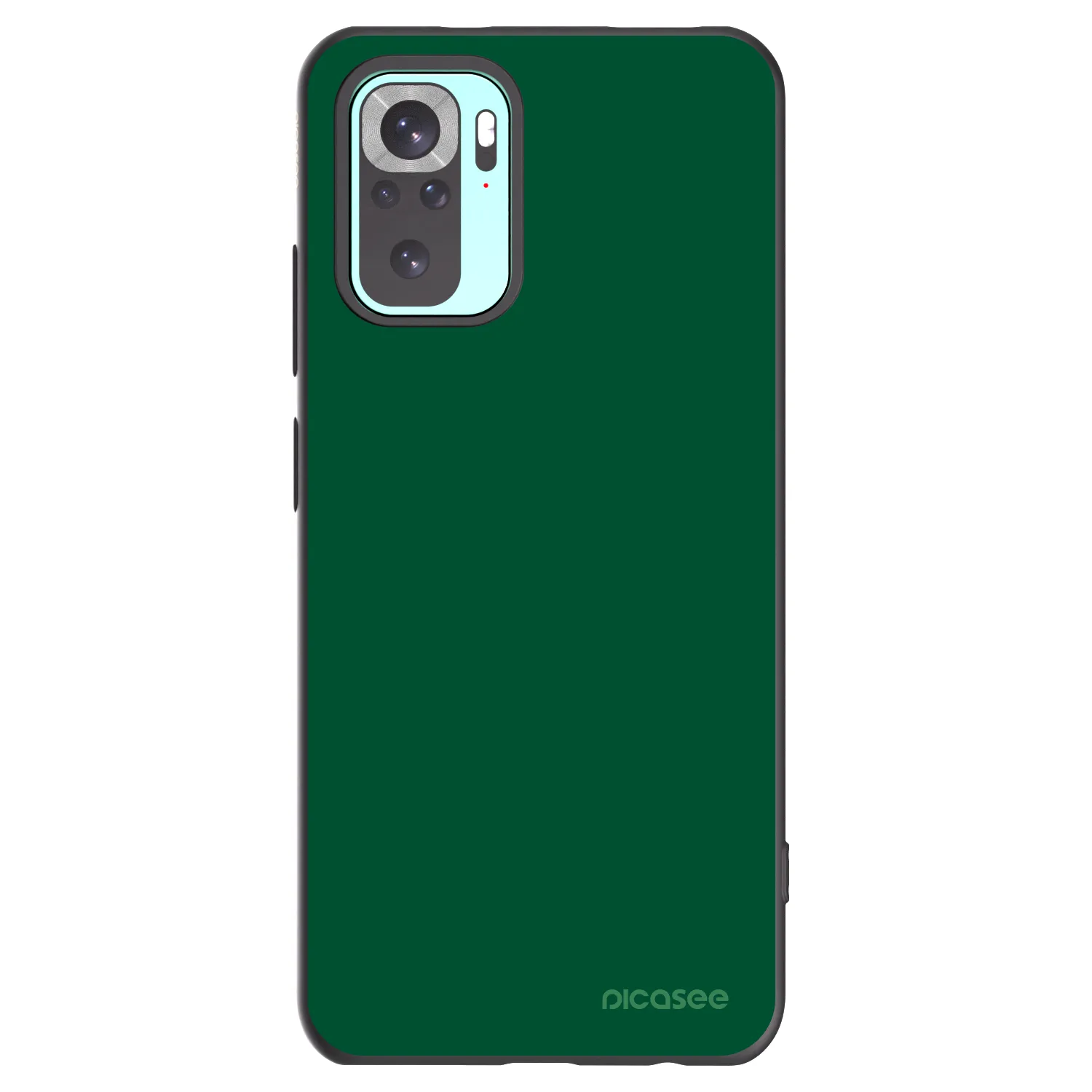 Picasee crna silikonska maskica za Xiaomi Redmi Note 10 Pro - Green Gleam