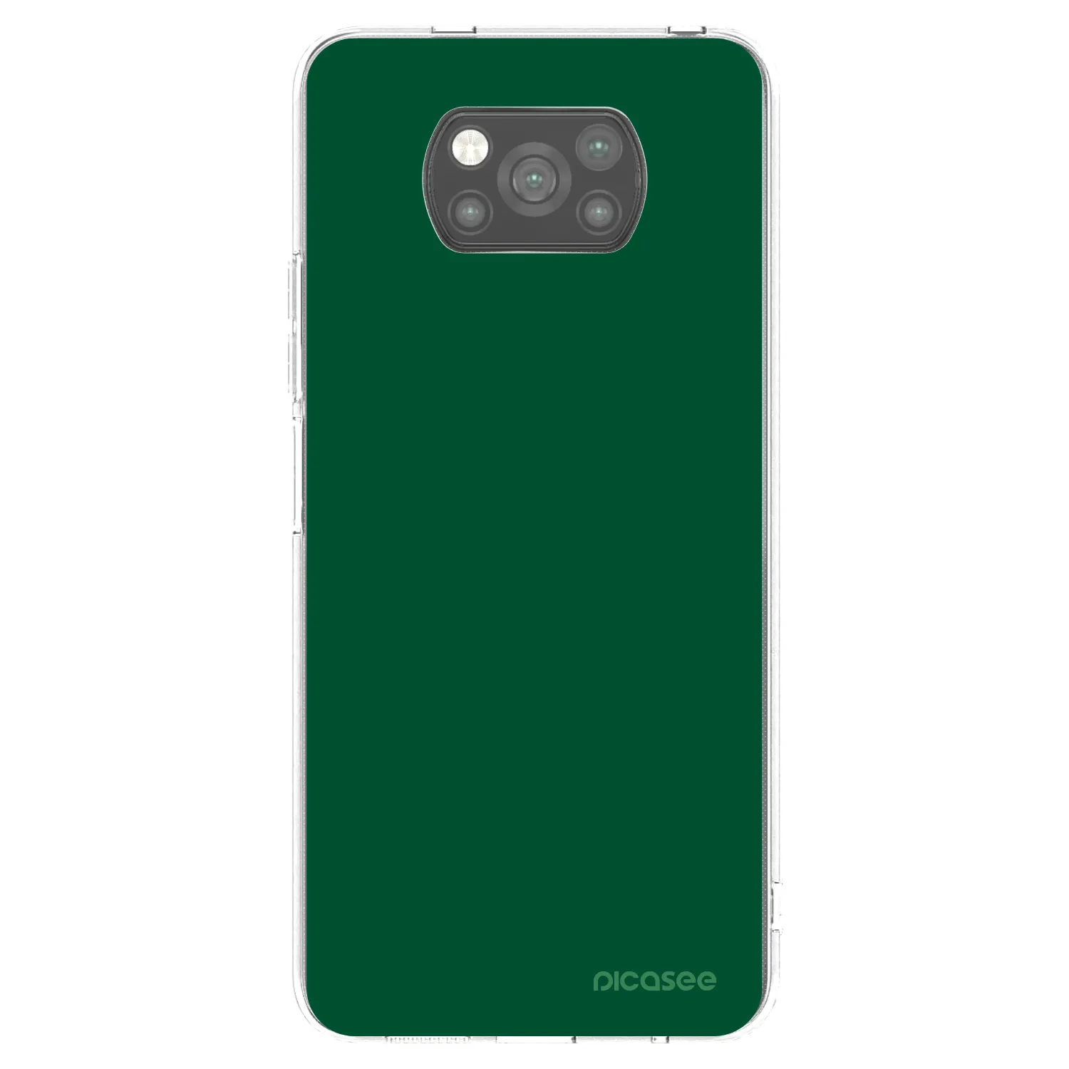 Picasee crna silikonska maskica za Xiaomi Poco X3 Pro - Green Gleam