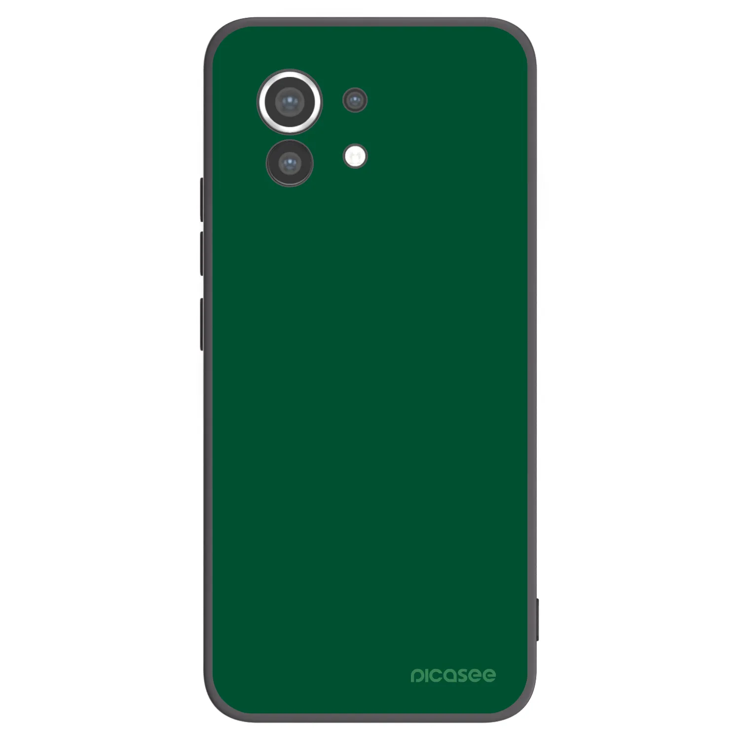 Picasee crna silikonska maskica za Xiaomi Mi 11 - Green Gleam
