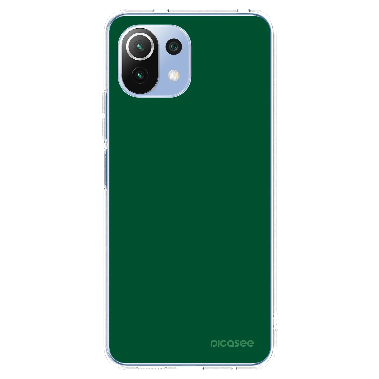 Picasee silikonska prozirna maskica za Xiaomi Mi 11 Lite - Green Gleam