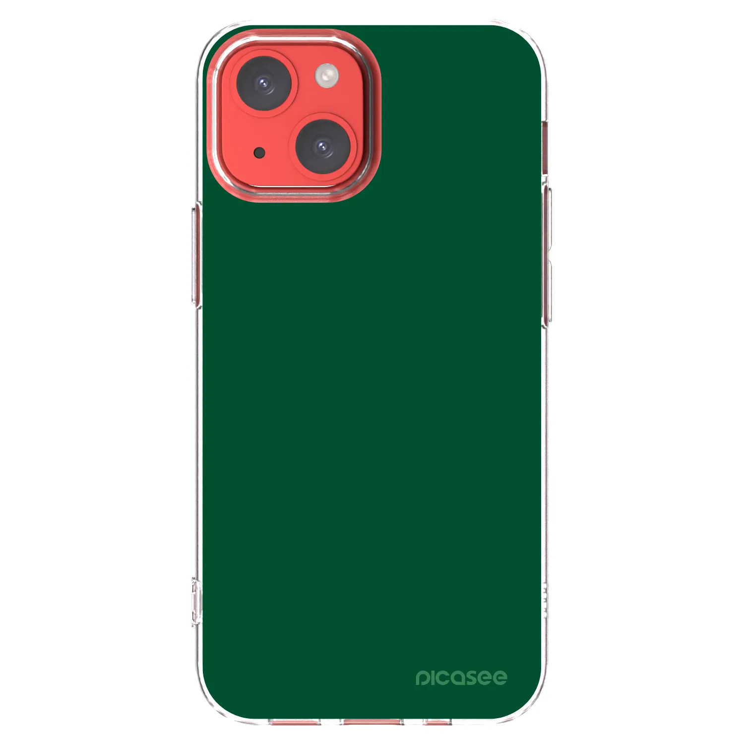 Picasee silikonska prozirna maskica za Apple iPhone 13 mini - Green Gleam