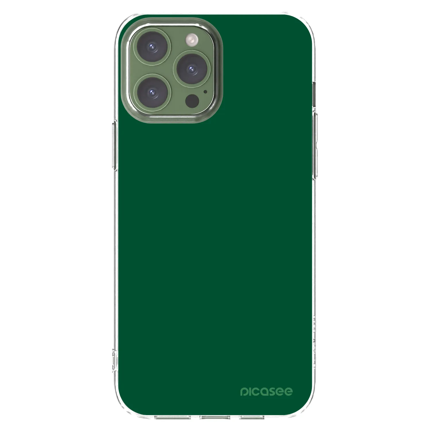 Picasee silikonska prozirna maskica za Apple iPhone 13 Pro Max - Green Gleam