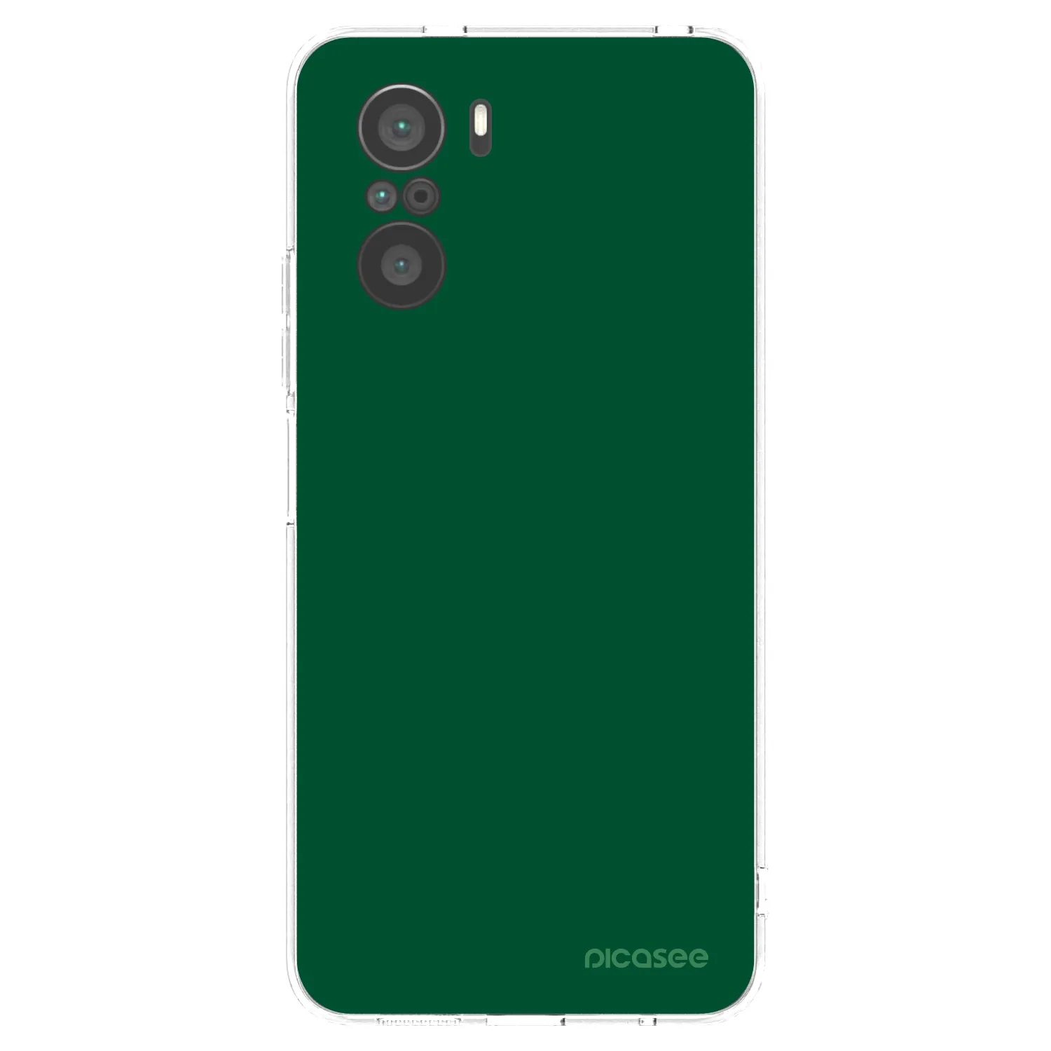 Picasee silikonska prozirna maskica za Xiaomi Poco F3 - Green Gleam