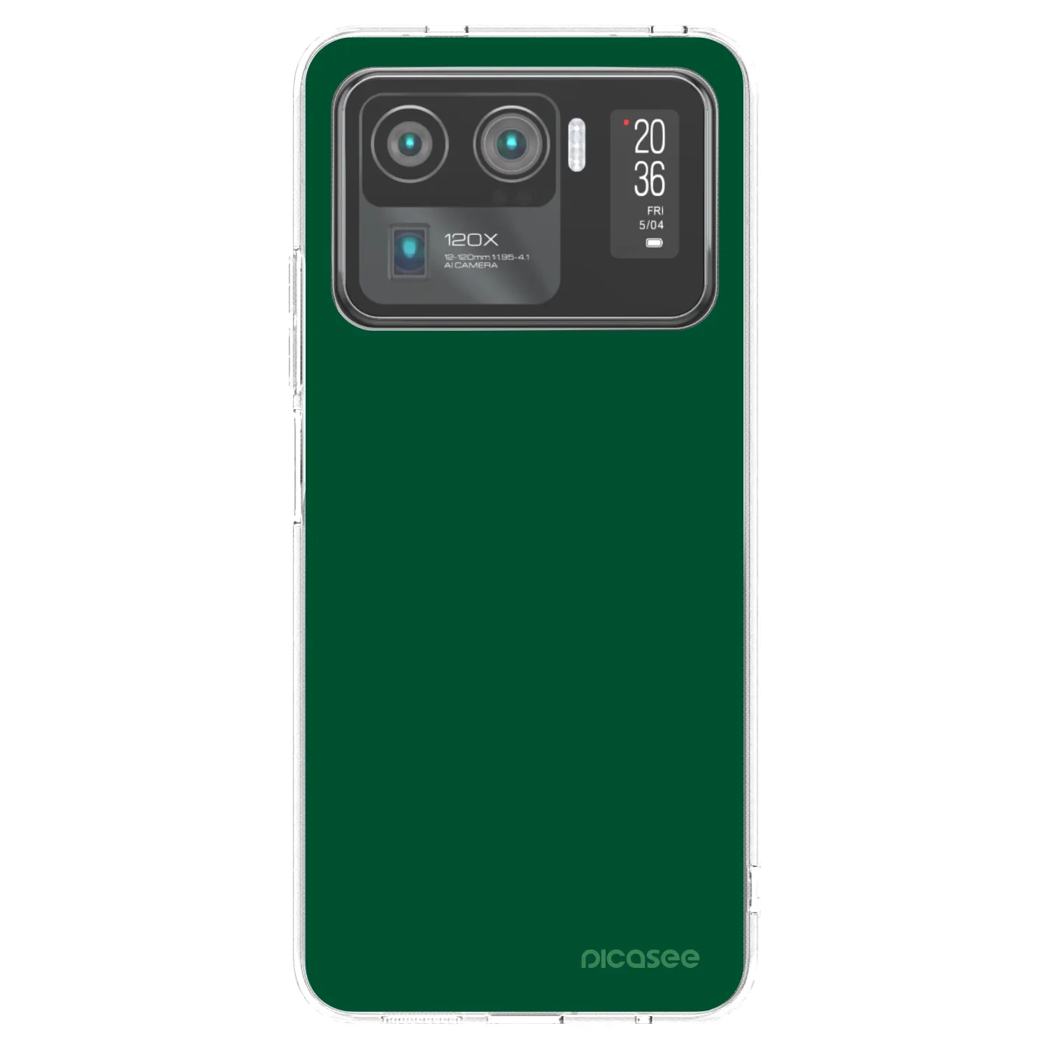 Picasee silikonska prozirna maskica za Xiaomi Mi 11 Ultra - Green Gleam