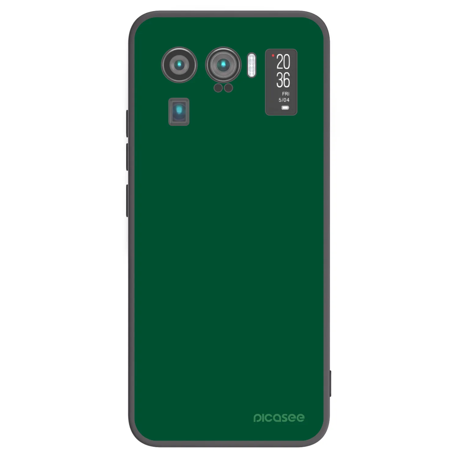 Picasee crna silikonska maskica za Xiaomi Mi 11 Ultra - Green Gleam