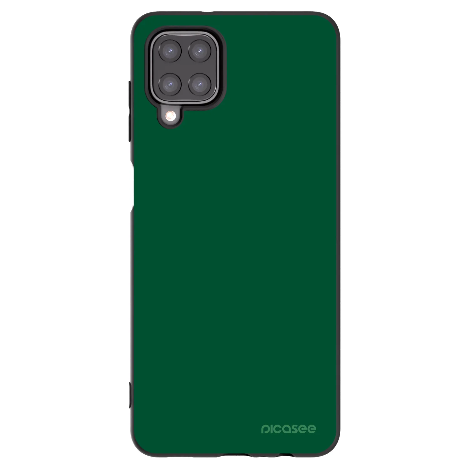Picasee crna silikonska maskica za Samsung Galaxy M12 M127F - Green Gleam