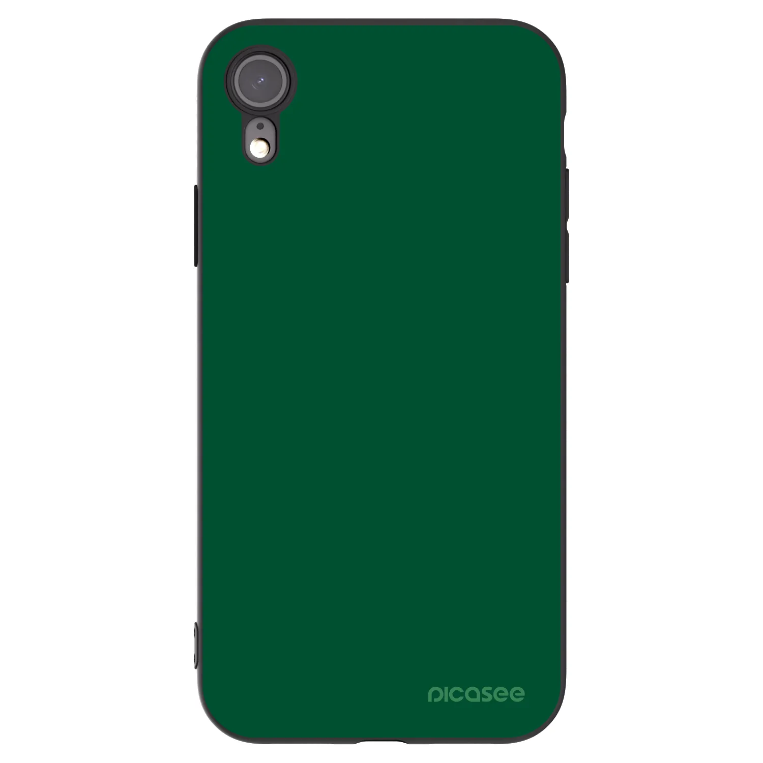 Picasee crna silikonska maskica za Apple iPhone 6 Plus/6S Plus - Green Gleam