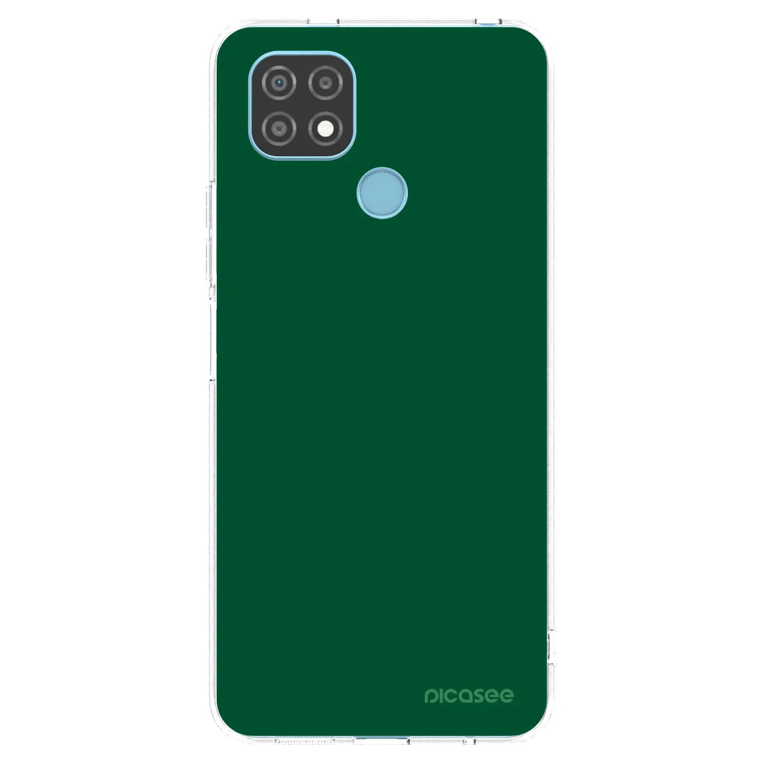 Picasee silikonska prozirna maskica za Realme C21 - Green Gleam