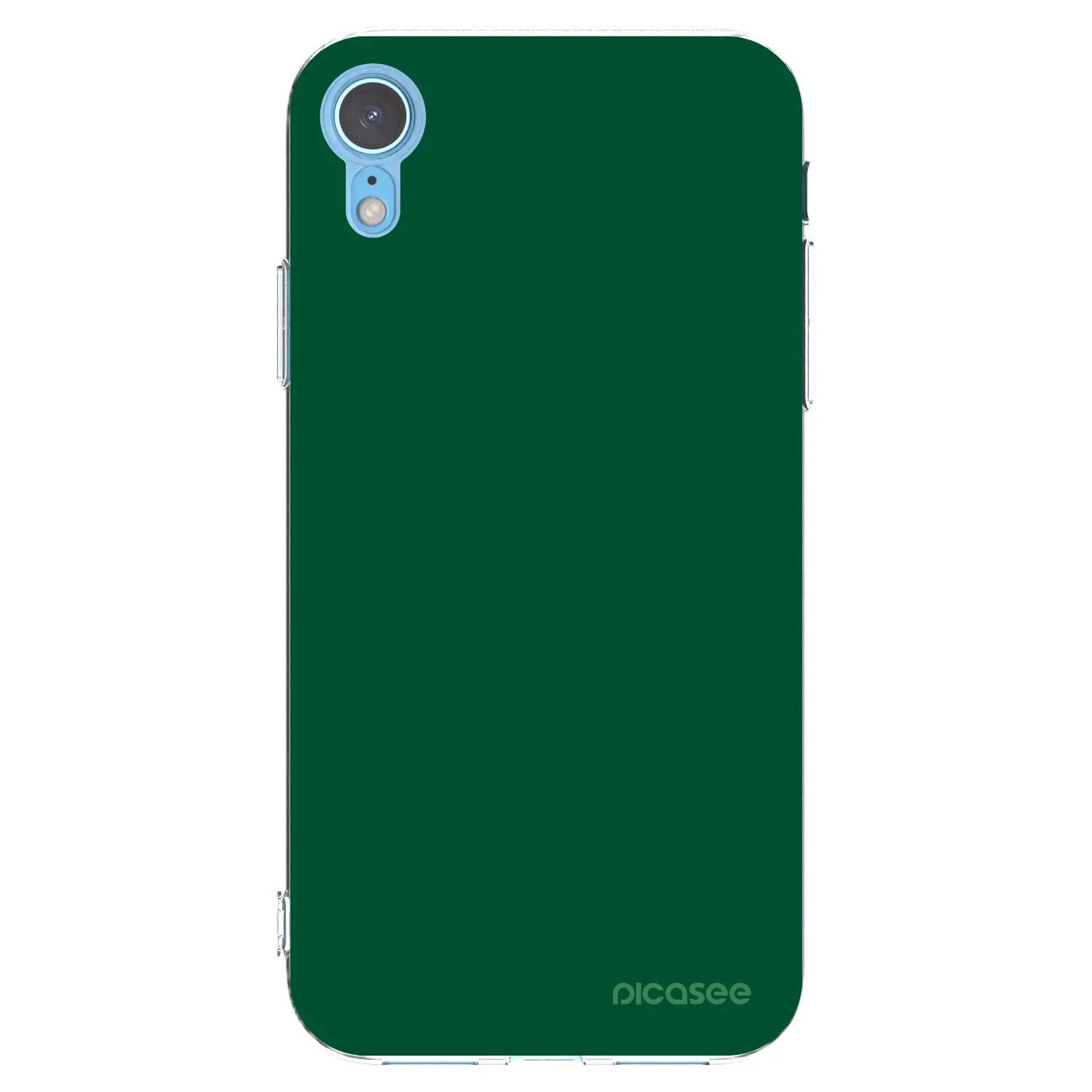 Picasee silikonska prozirna maskica za Apple iPhone XR - Green Gleam