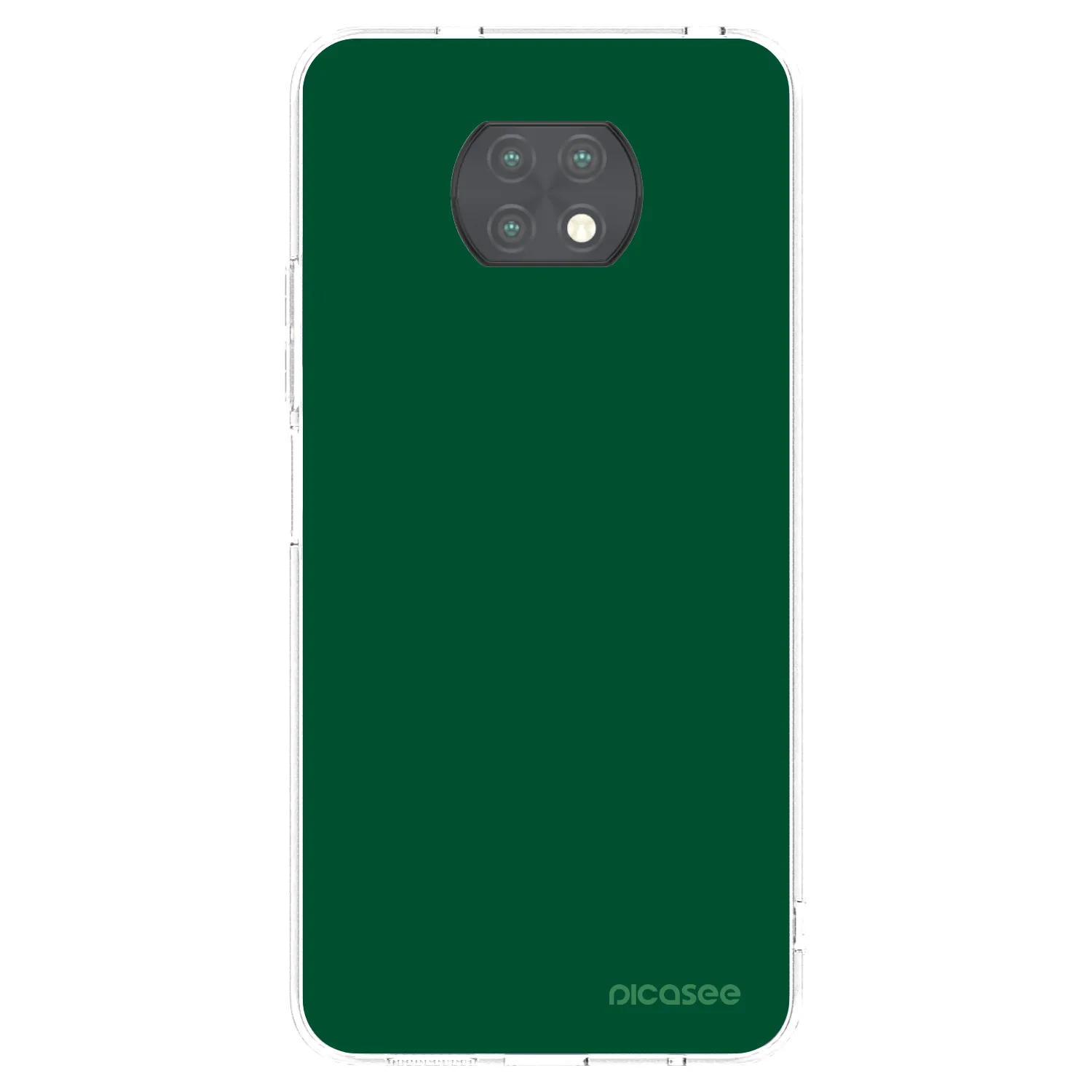 Picasee silikonska prozirna maskica za Xiaomi Redmi Note 9T - Green Gleam