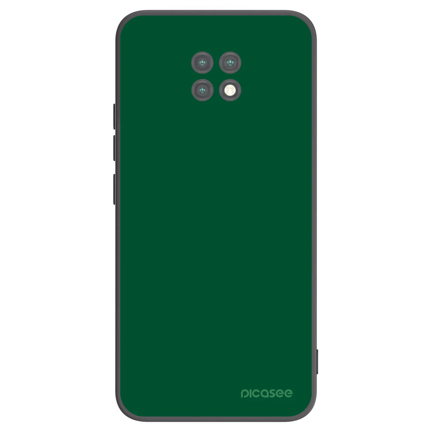 Picasee crna silikonska maskica za Xiaomi Redmi Note 9T - Green Gleam