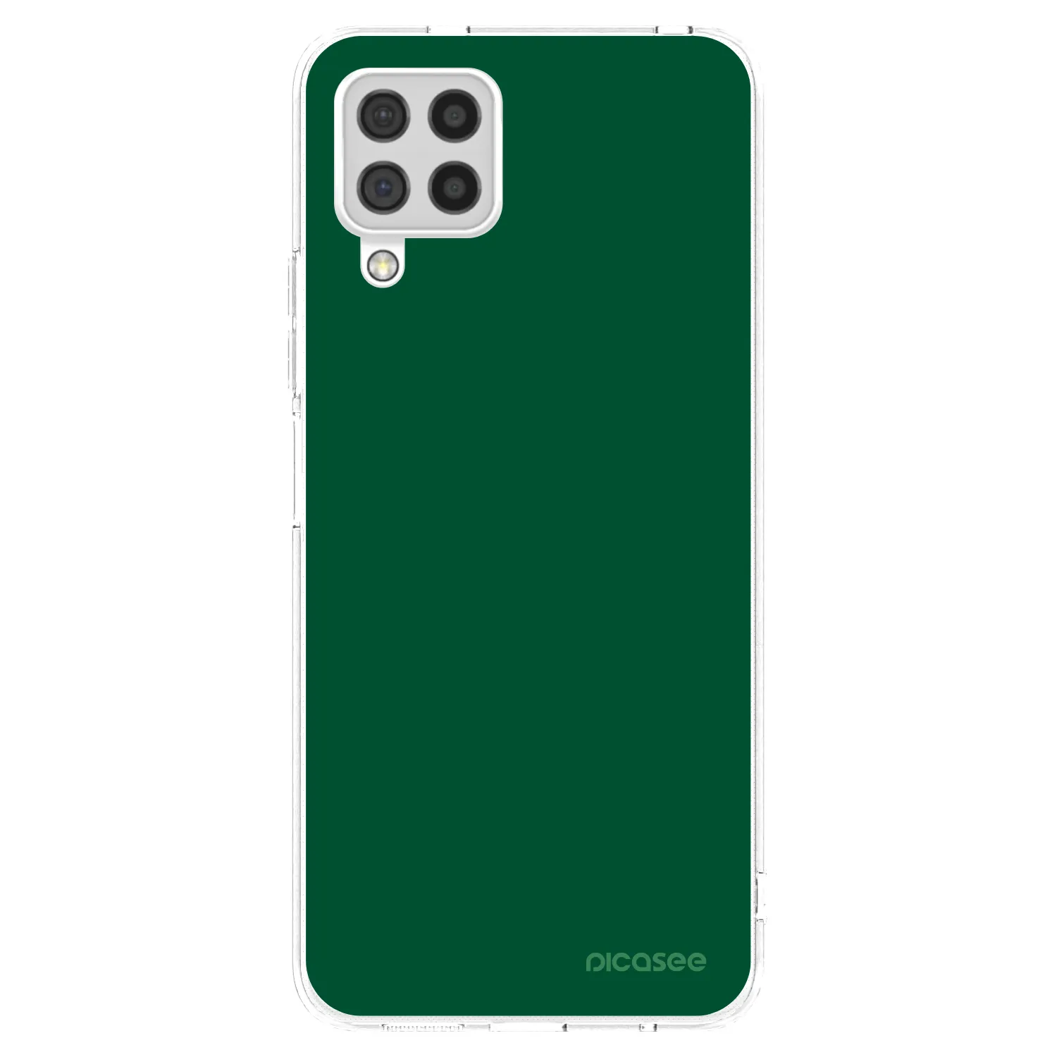 Picasee silikonska prozirna maskica za Samsung Galaxy A22 A225F 4G - Green Gleam