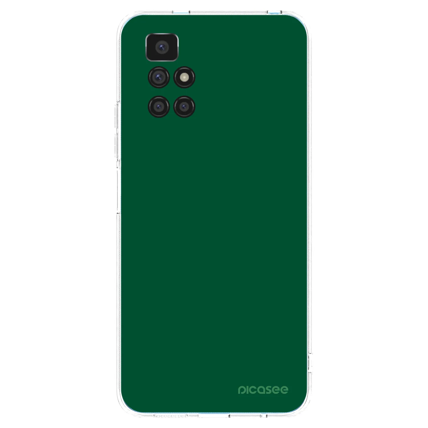 Picasee silikonska prozirna maskica za Xiaomi Redmi 10 - Green Gleam