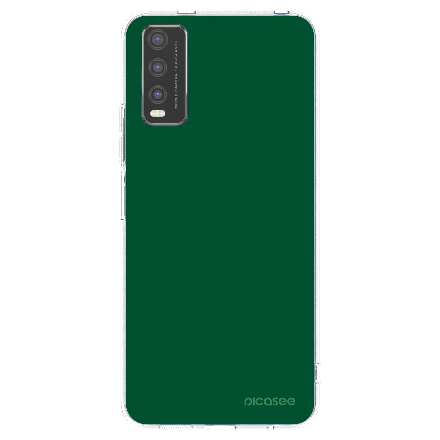Picasee silikonska prozirna maskica za Vivo Y20s - Green Gleam