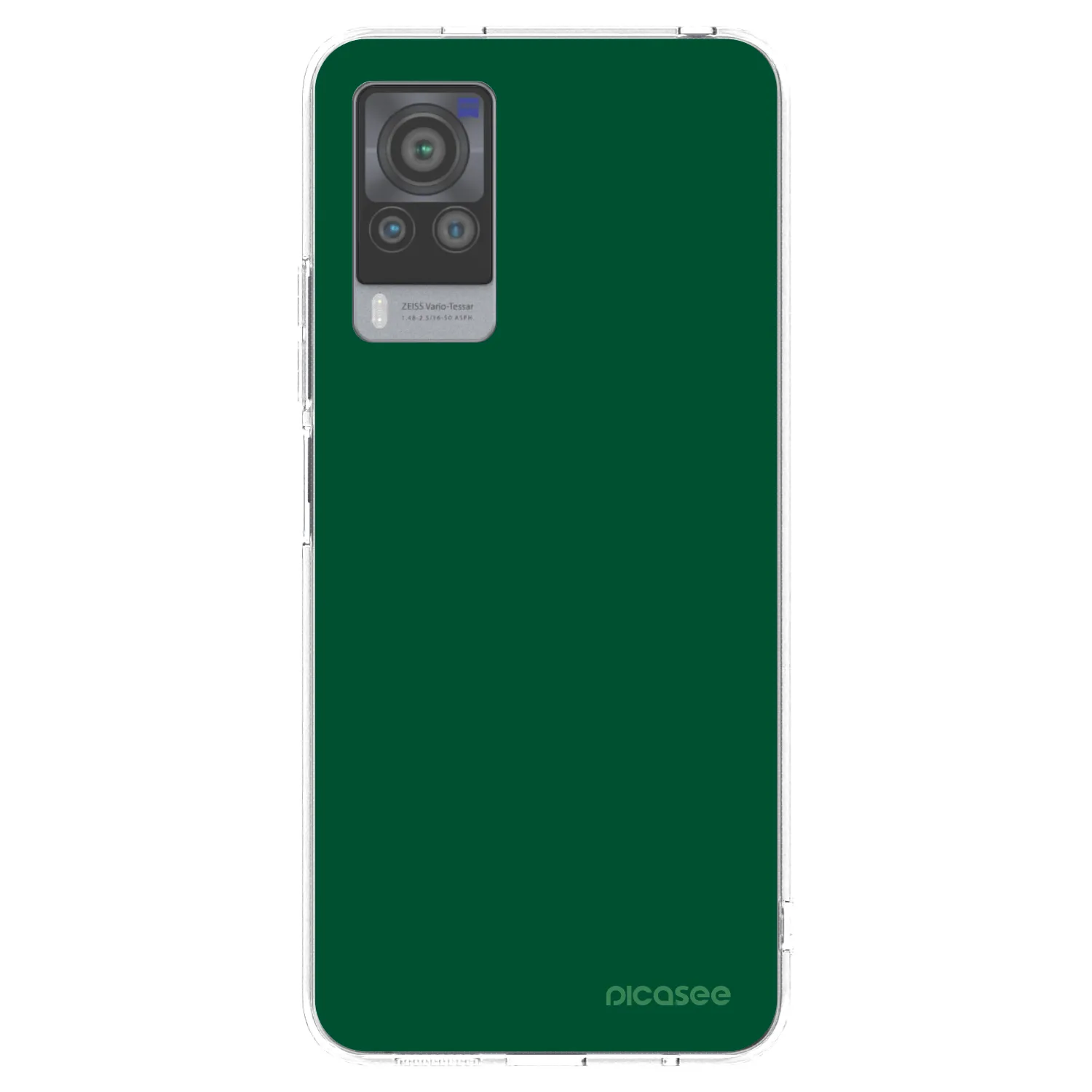 Picasee silikonska prozirna maskica za Vivo X60 Pro 5G - Green Gleam
