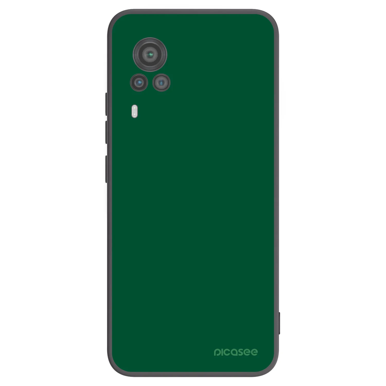 Picasee crna silikonska maskica za Vivo X60 Pro 5G - Green Gleam
