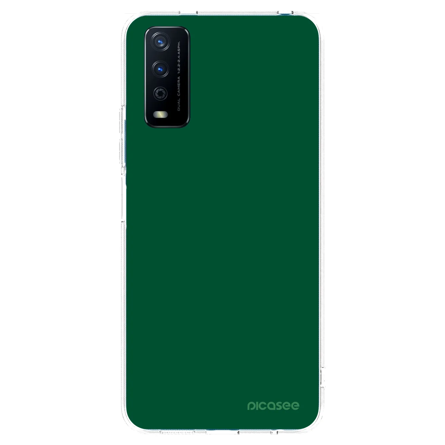 Picasee silikonska prozirna maskica za Vivo Y11s - Green Gleam
