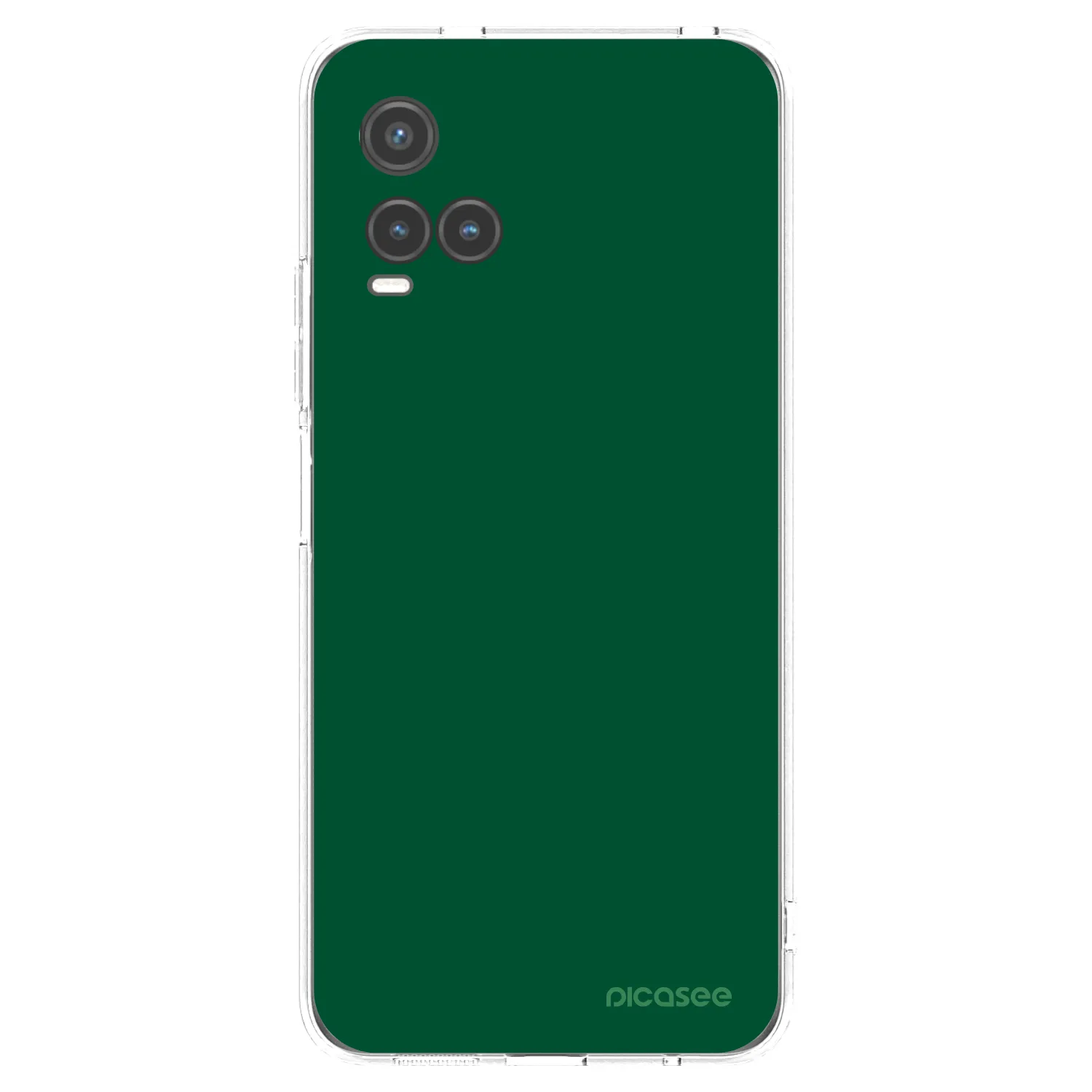 Picasee silikonska prozirna maskica za Vivo Y33s - Green Gleam
