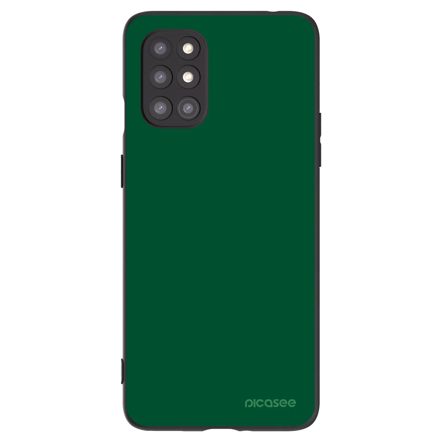 Picasee crna silikonska maskica za OnePlus 8T - Green Gleam
