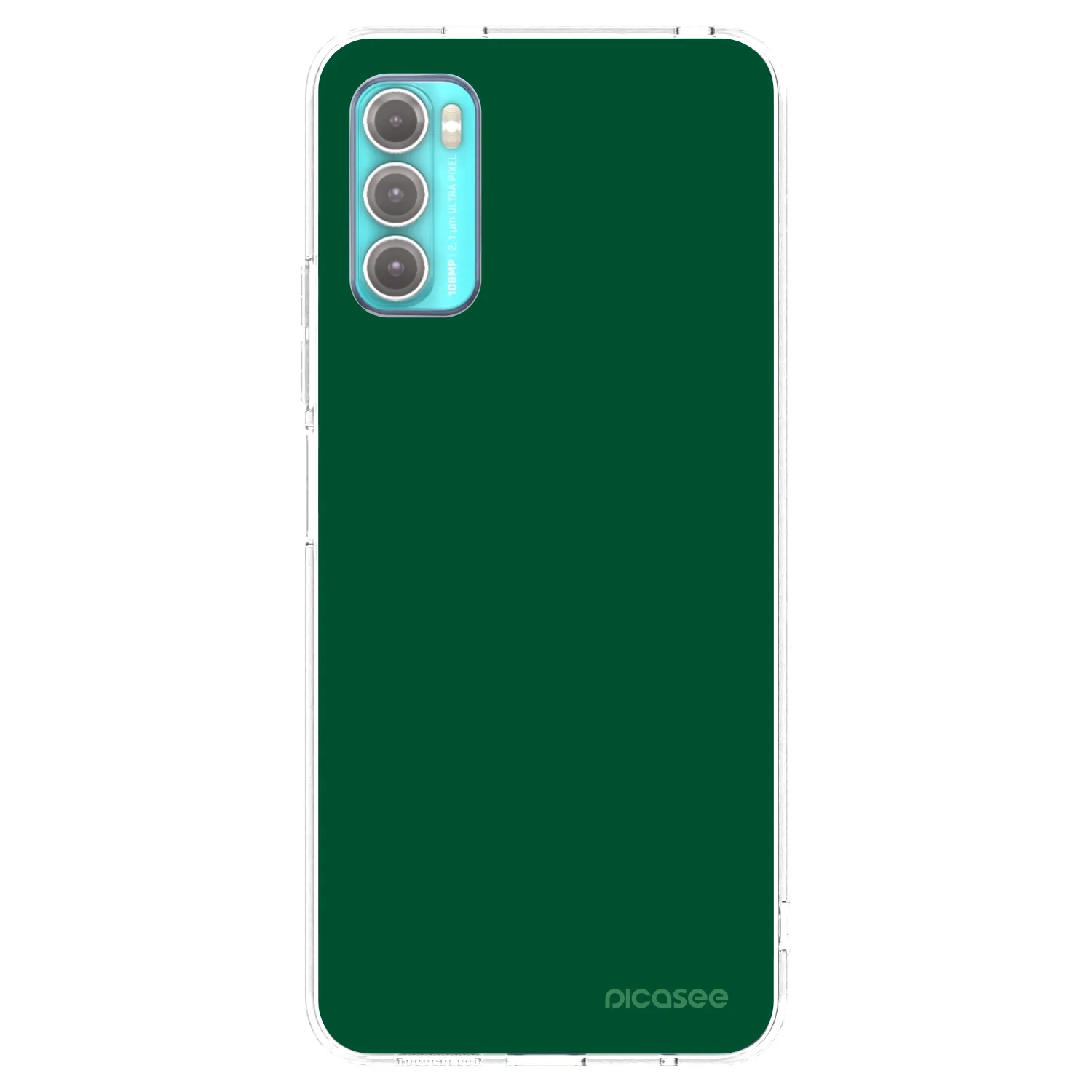 Picasee silikonska prozirna maskica za Motorola Moto G60 - Green Gleam