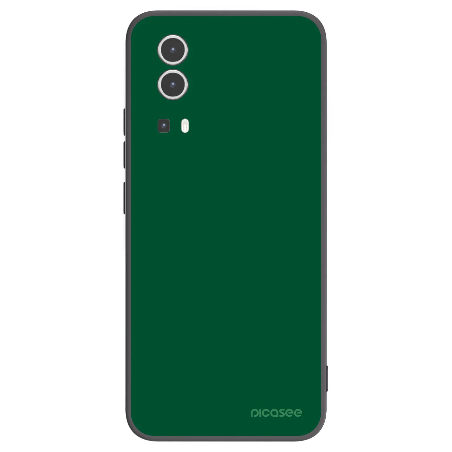 Picasee crna silikonska maskica za Vivo Y72 5G - Green Gleam