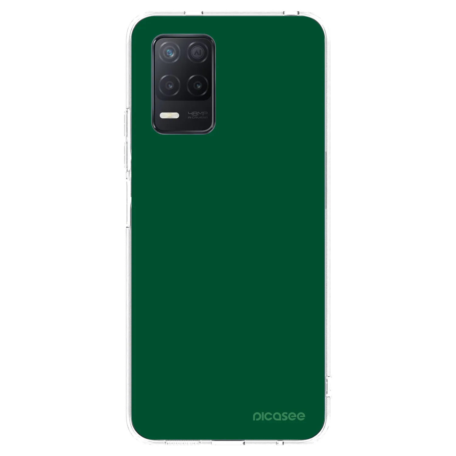 Picasee silikonska prozirna maskica za Realme 8 5G - Green Gleam