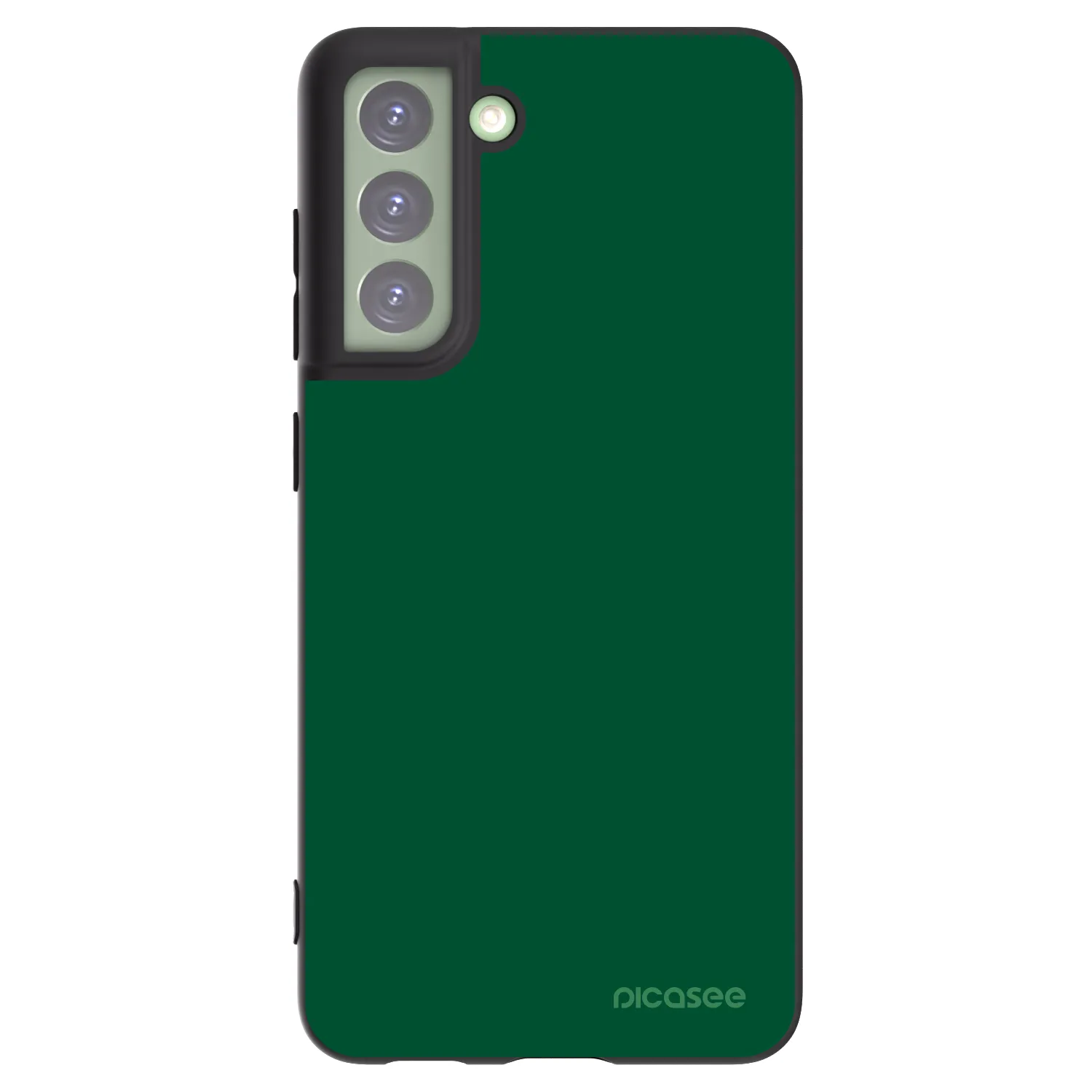 Picasee crna silikonska maskica za Samsung Galaxy S21 FE 5G - Green Gleam