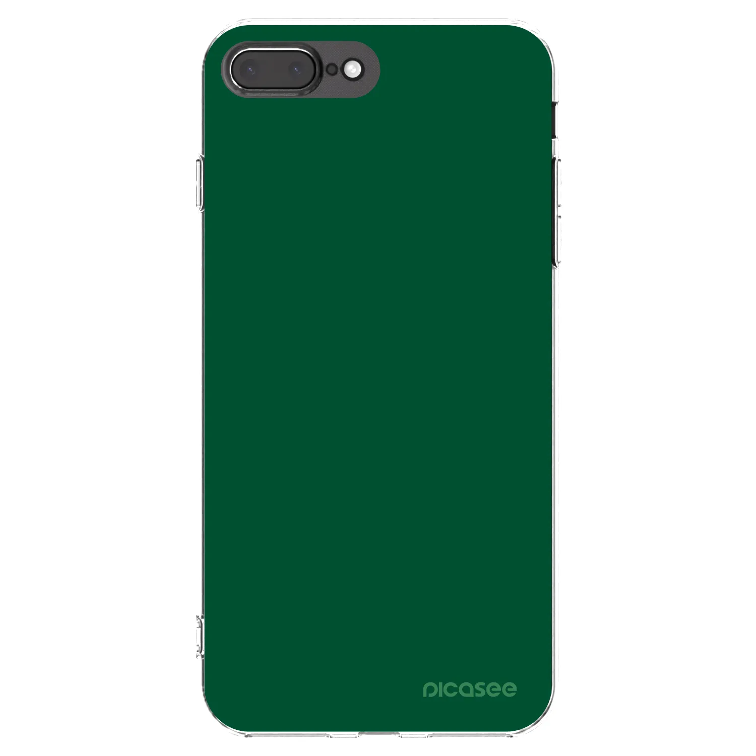 Picasee silikonska prozirna maskica za Apple iPhone 7 Plus - Green Gleam