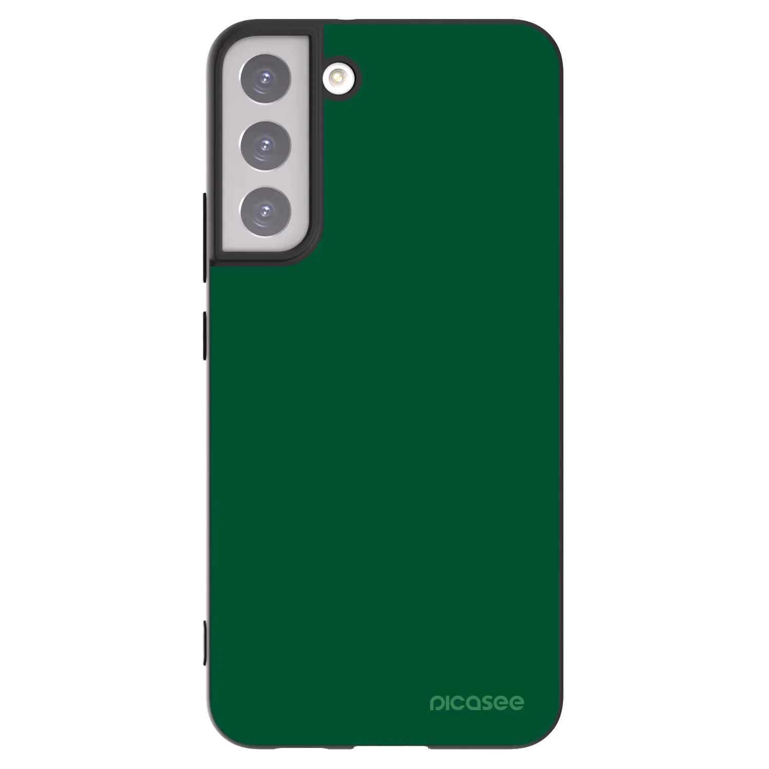 Picasee crna silikonska maskica za Samsung Galaxy S22+ 5G - Green Gleam