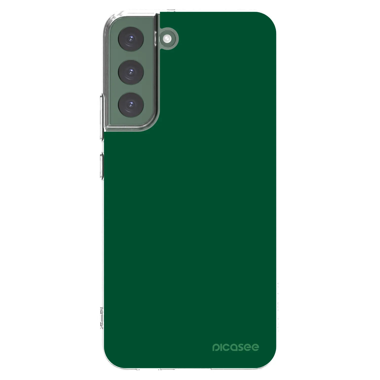 Picasee silikonska prozirna maskica za Samsung Galaxy S22+ 5G - Green Gleam
