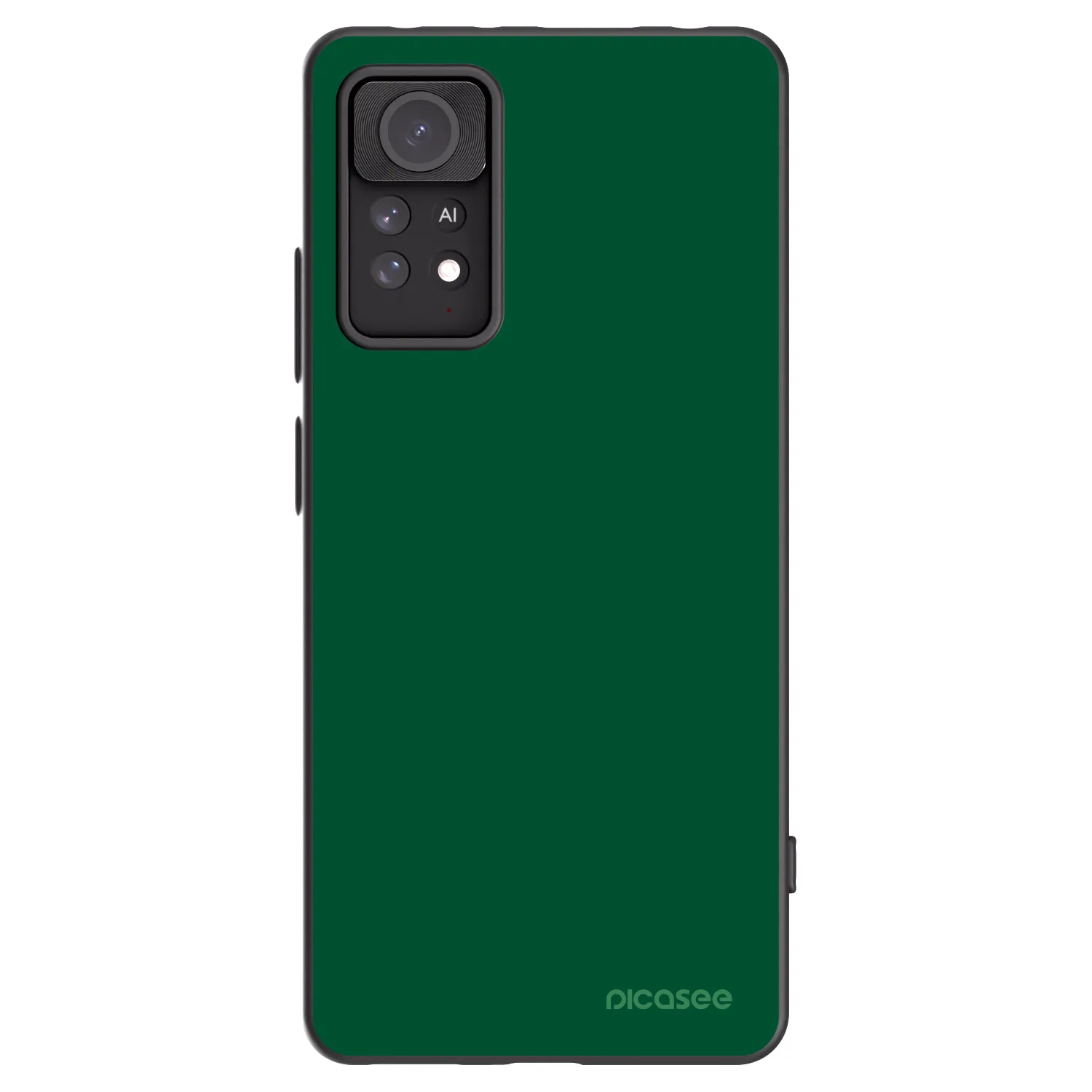 Picasee crna silikonska maskica za Xiaomi Redmi Note 11 Pro - Green Gleam