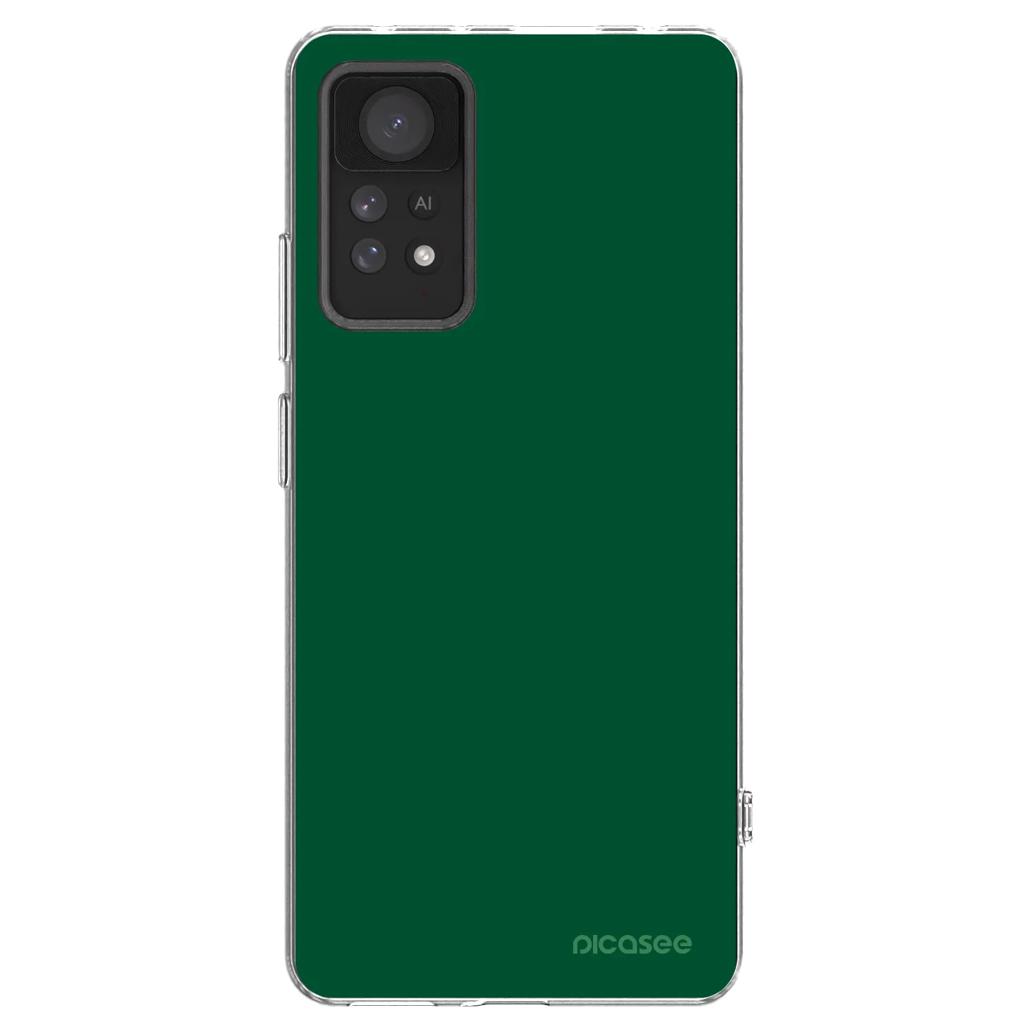 Picasee silikonska prozirna maskica za Xiaomi Redmi Note 11 Pro 5G - Green Gleam