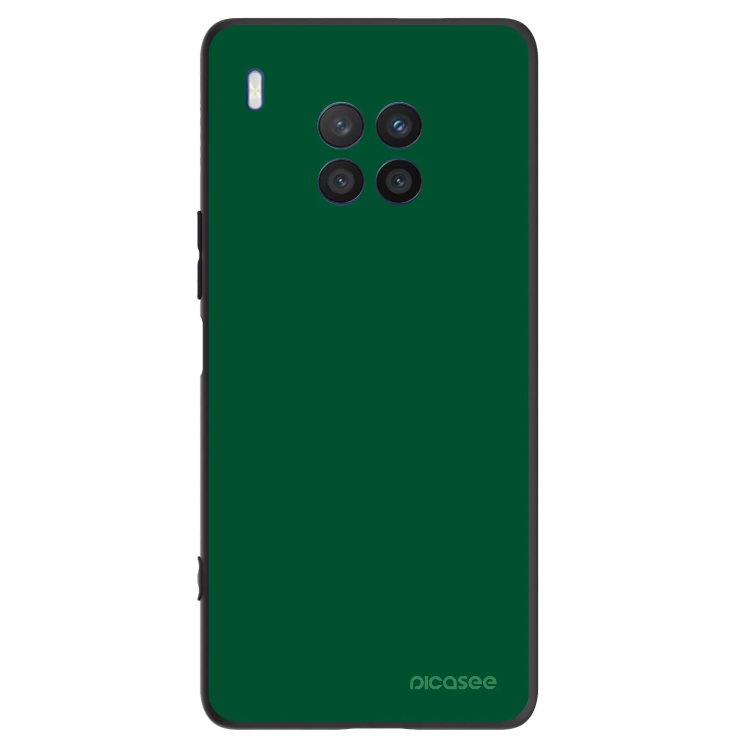 Picasee crna silikonska maskica za Honor 50 Lite - Green Gleam