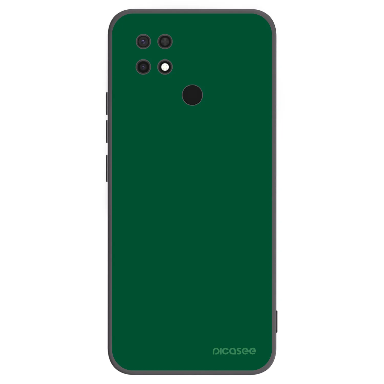 Picasee crna silikonska maskica za Xiaomi Redmi 10C - Green Gleam