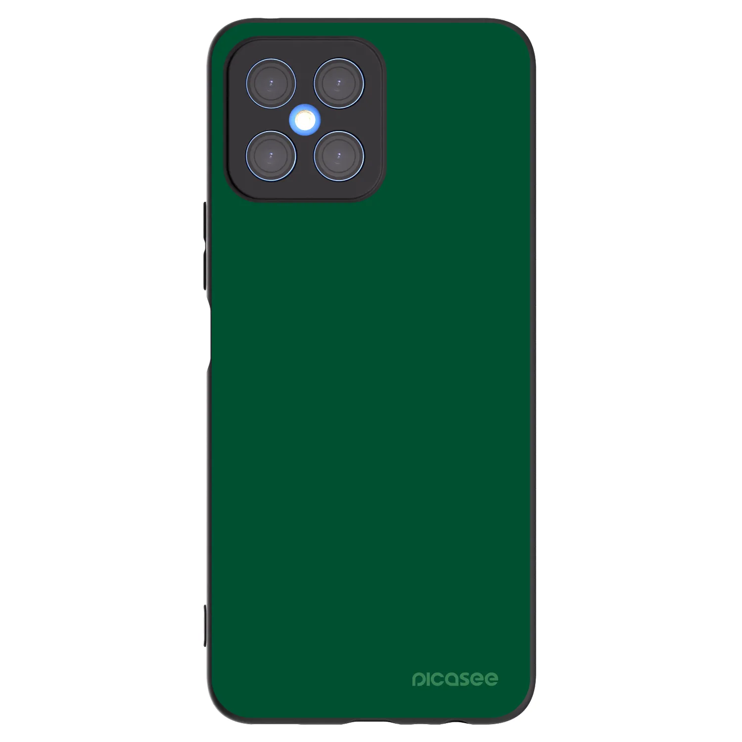 Picasee crna silikonska maskica za Honor X8 4G - Green Gleam