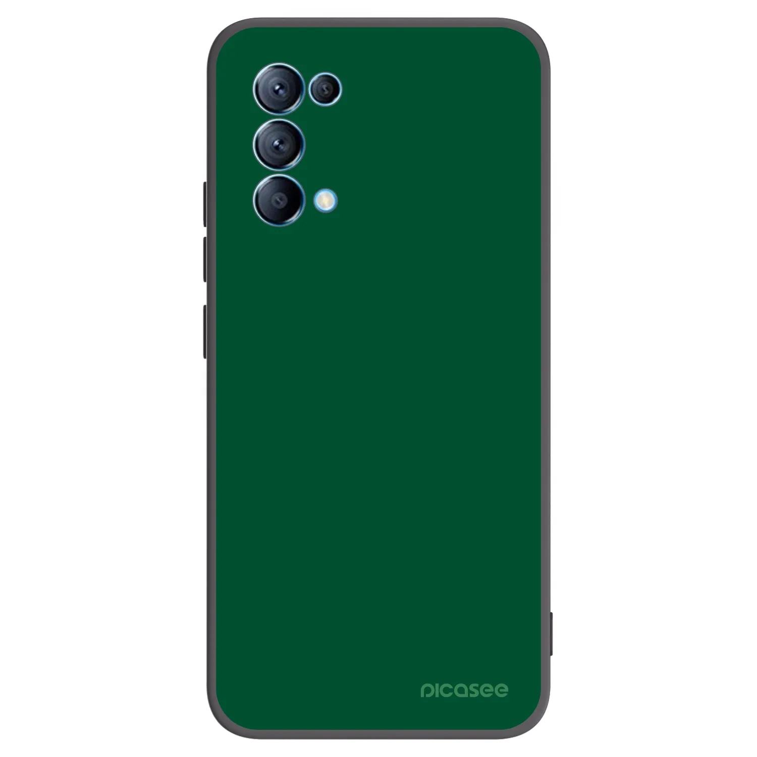 Picasee crna silikonska maskica za OPPO Reno 5 5G - Green Gleam