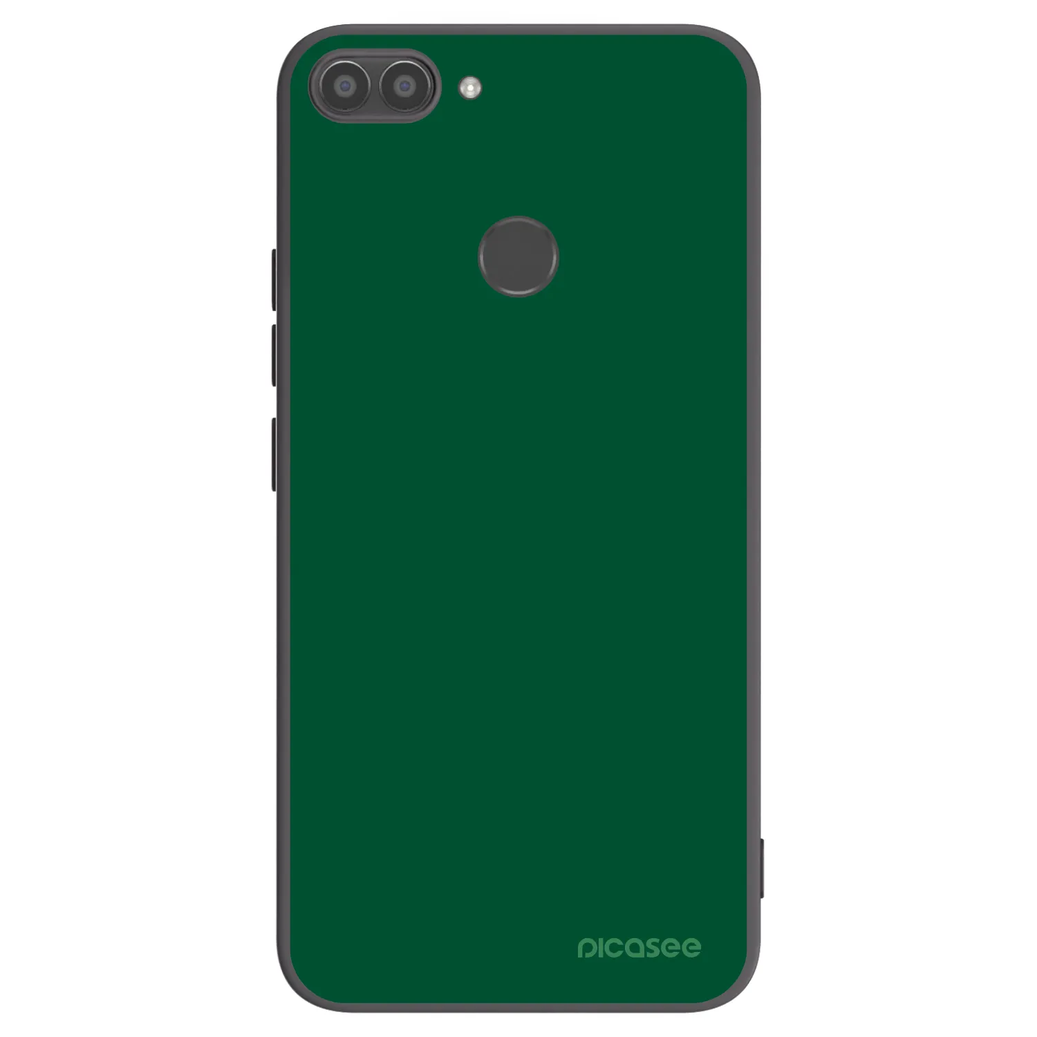 Picasee crna silikonska maskica za Huawei P Smart - Green Gleam