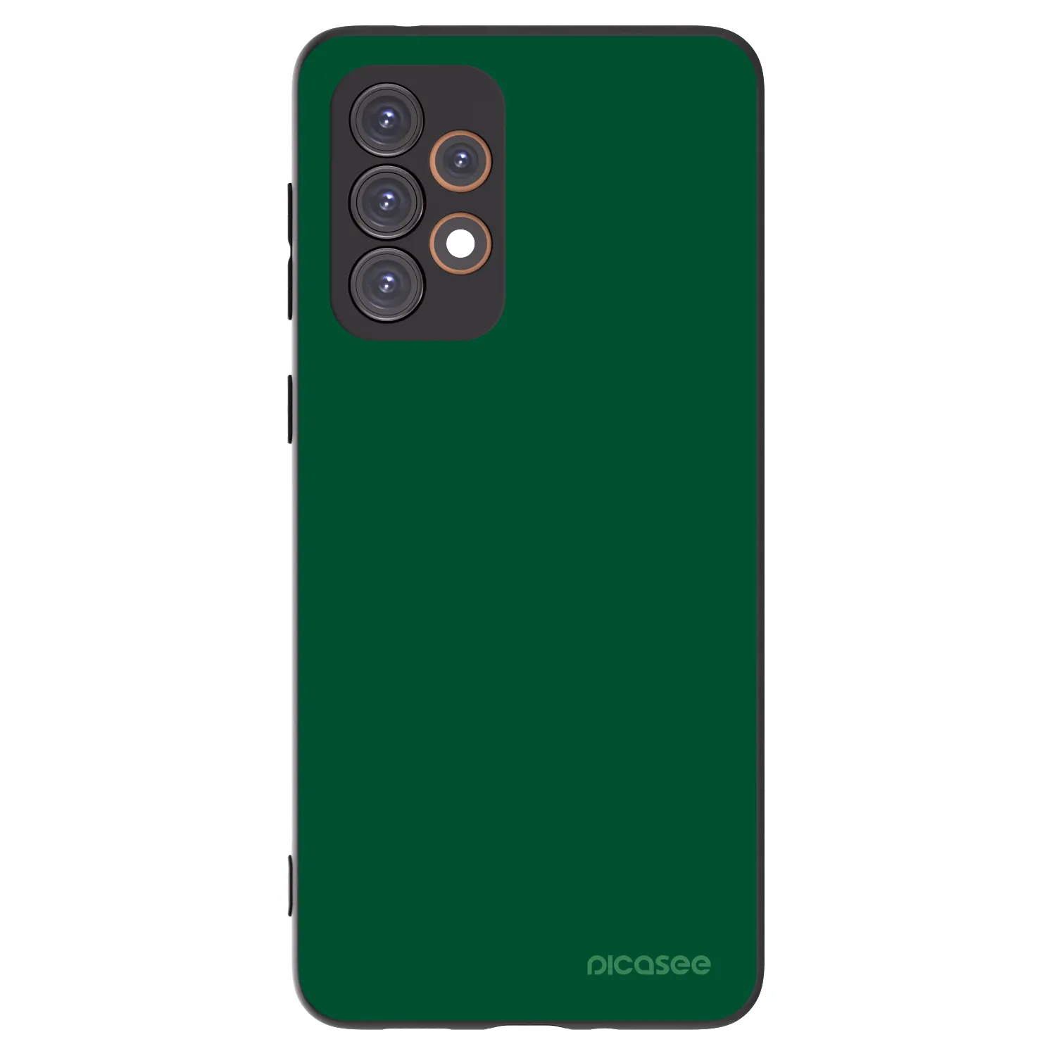 Picasee crna silikonska maskica za Samsung Galaxy A33 5G A336 - Green Gleam