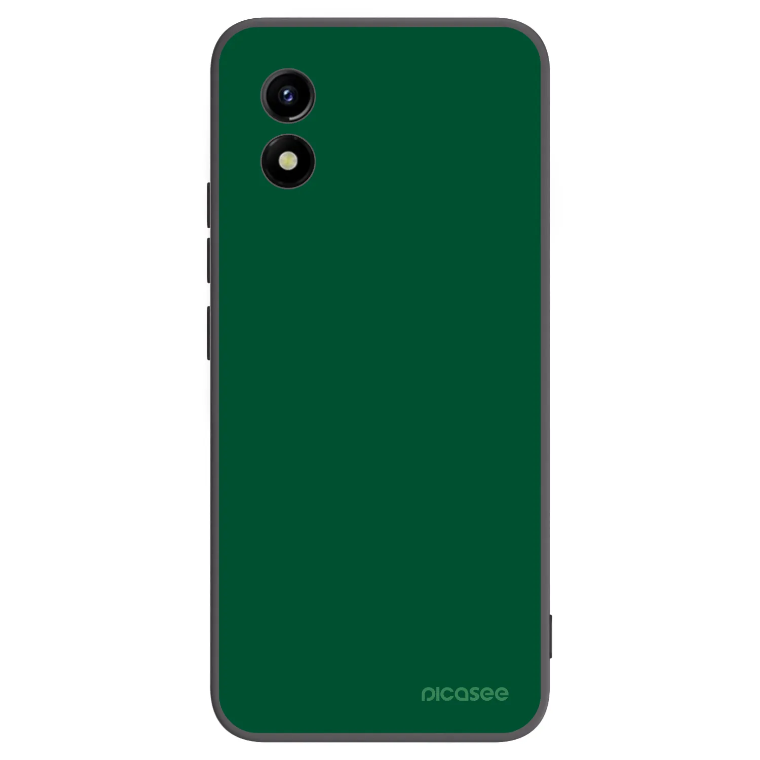 Picasee crna silikonska maskica za Vivo Y01 - Green Gleam