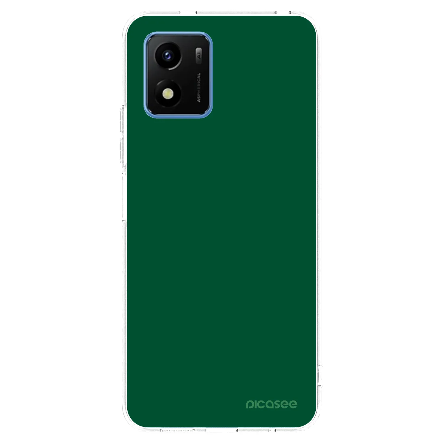 Picasee silikonska prozirna maskica za Vivo Y01 - Green Gleam