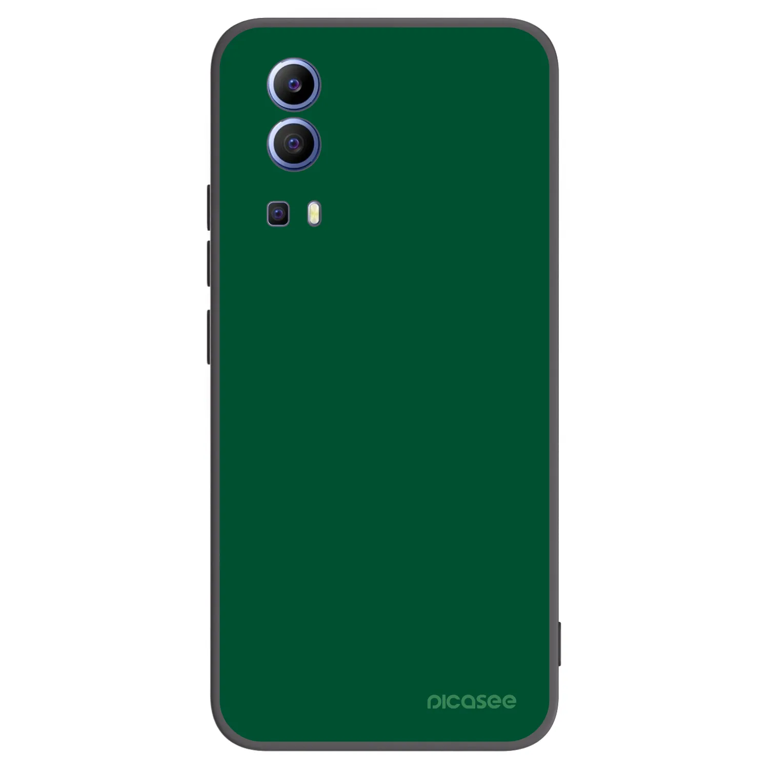 Picasee crna silikonska maskica za Vivo Y52 5G - Green Gleam