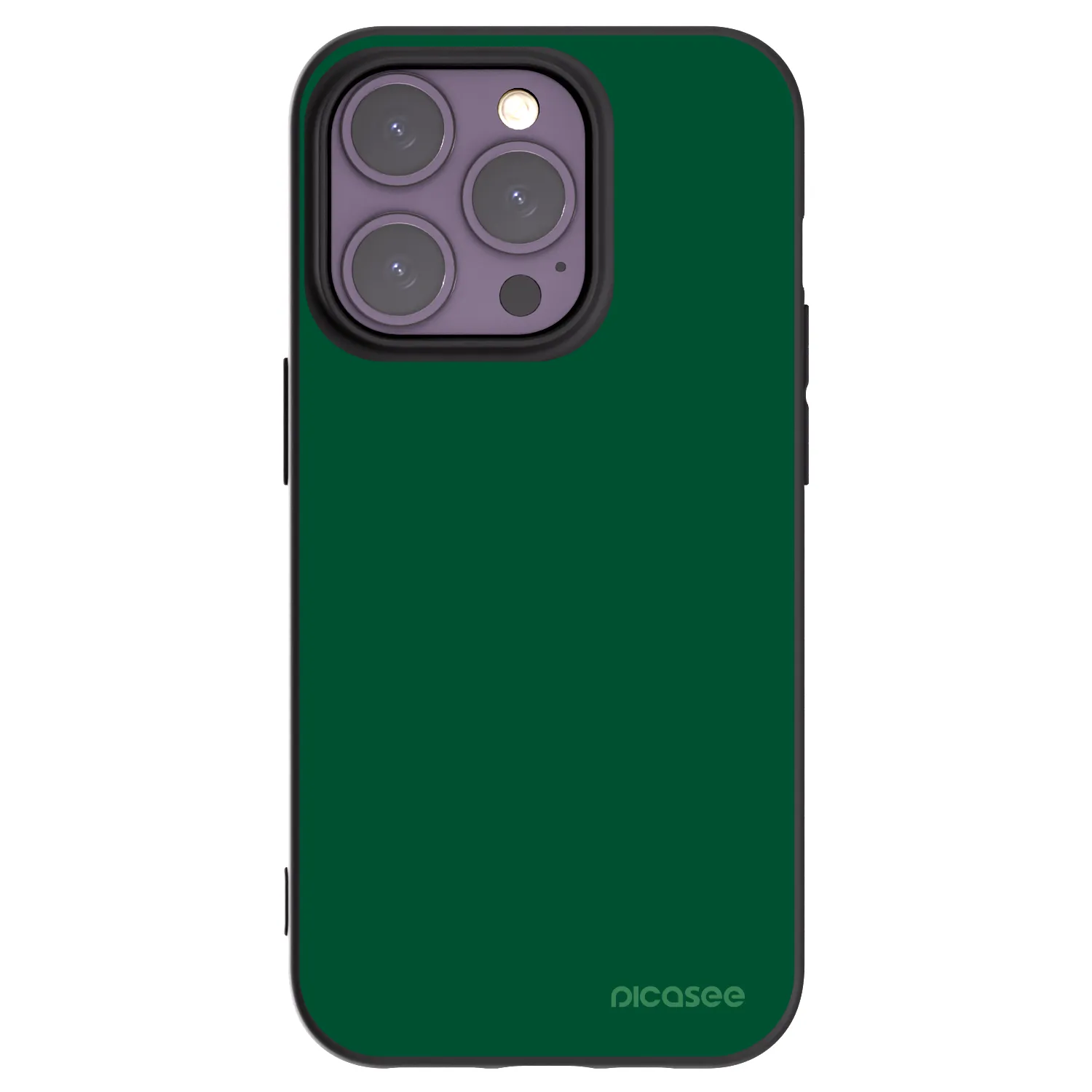 Picasee crna silikonska maskica za Apple iPhone 14 Pro - Green Gleam