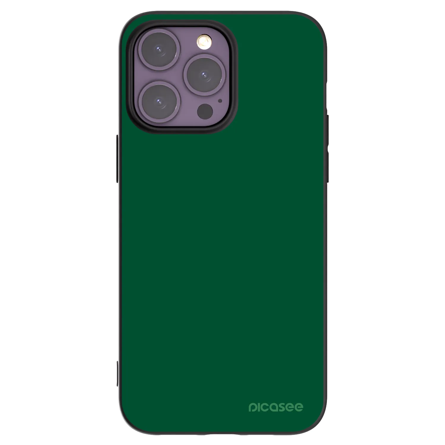 Picasee crna silikonska maskica za Apple iPhone 14 Pro Max - Green Gleam