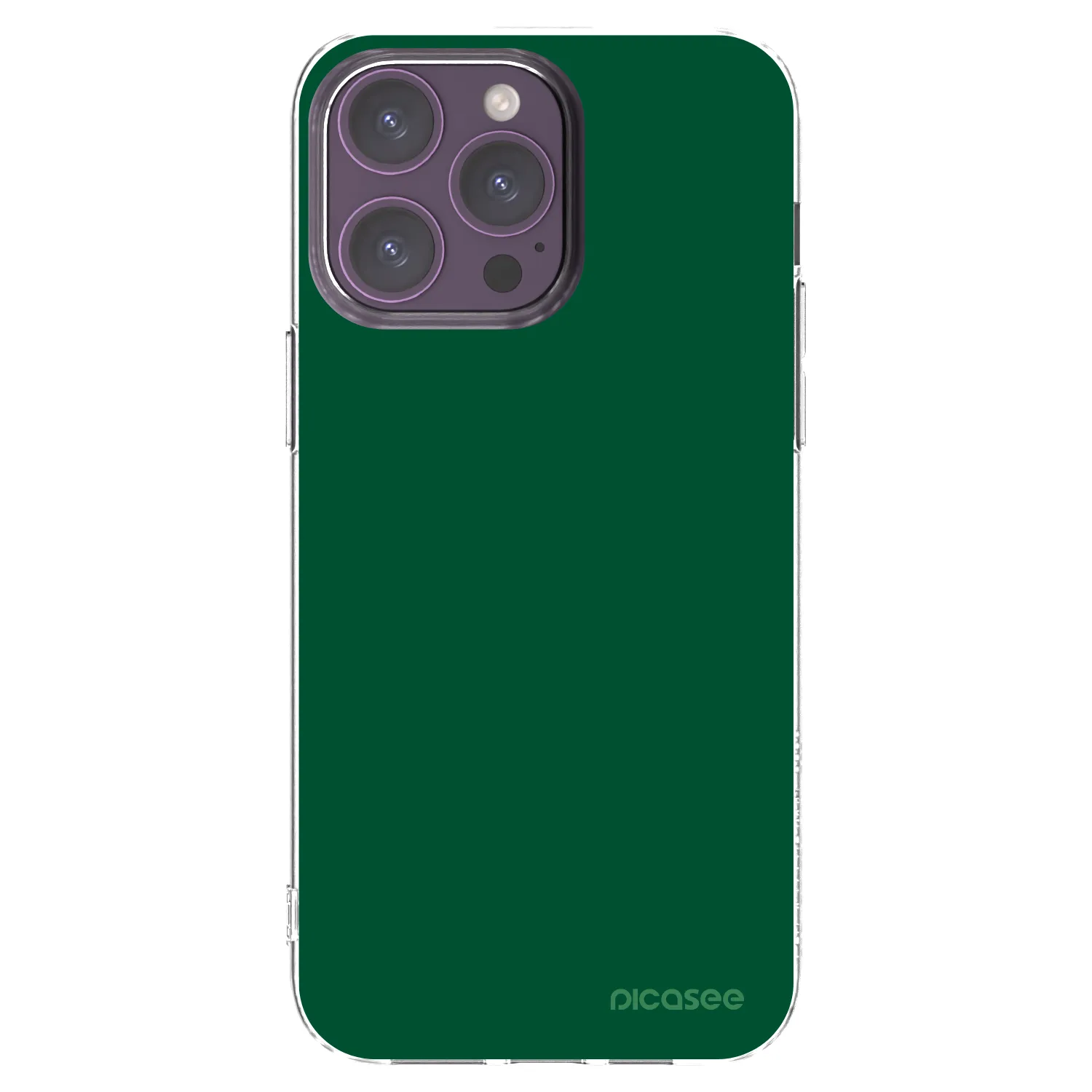 Picasee silikonska prozirna maskica za Apple iPhone 14 Pro Max - Green Gleam