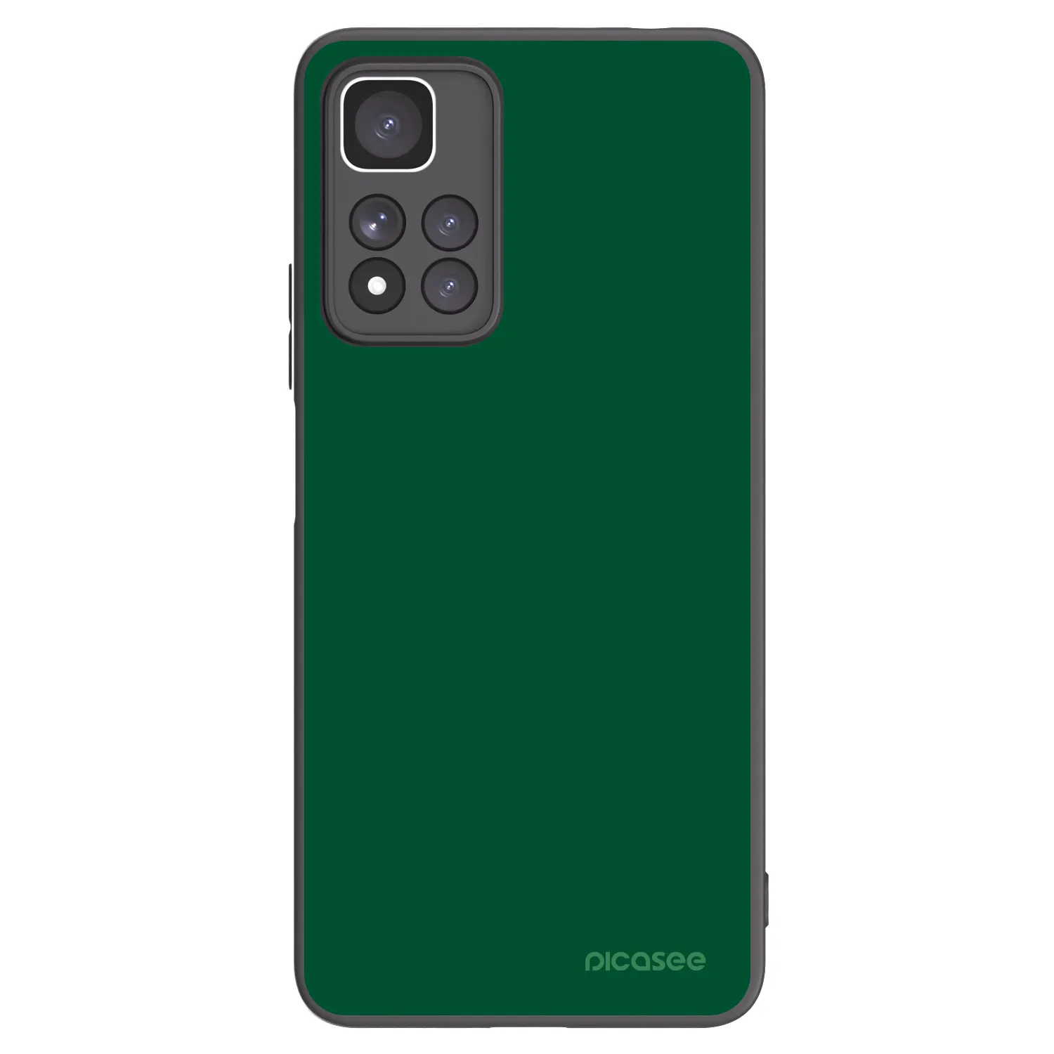 Picasee crna silikonska maskica za Xiaomi Redmi Note 11 Pro+ 5G - Green Gleam